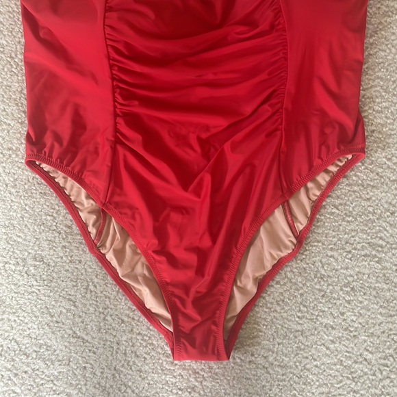 NWT J.CREW Ruched Squareneck One Piece Swimsuit Plus - Picture 6 of 9